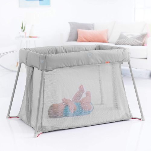 스킵 Skip Hop Portable Playard and Foldable Expanding Travel Crib/Playpen, Play to Night