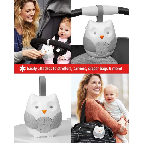 스킵 Skip Hop Stroll & Go Portable Baby Soother and Sound Machine, Owl