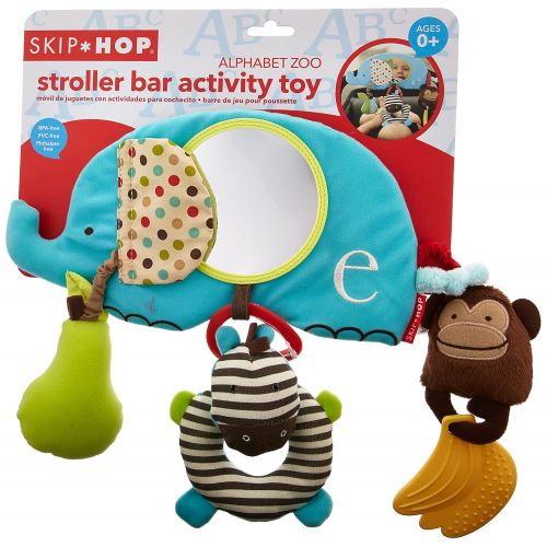 스킵 Skip Hop Alphabet Zoo Stroller Bar Activity Toy, Multi