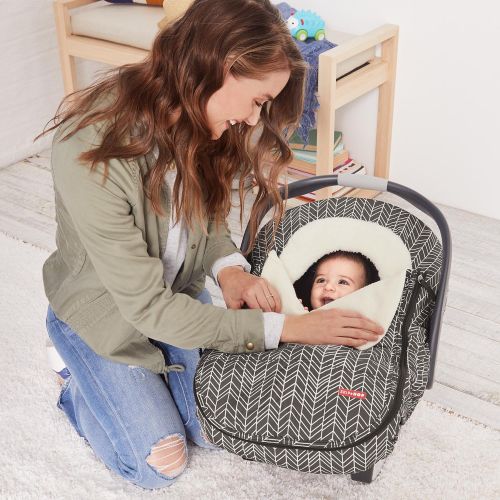 스킵 Skip Hop Stroll & Go Infant and Toddler Automotive Car Seat Cover Bunting Accessories, Universal Fit, Grey Feather