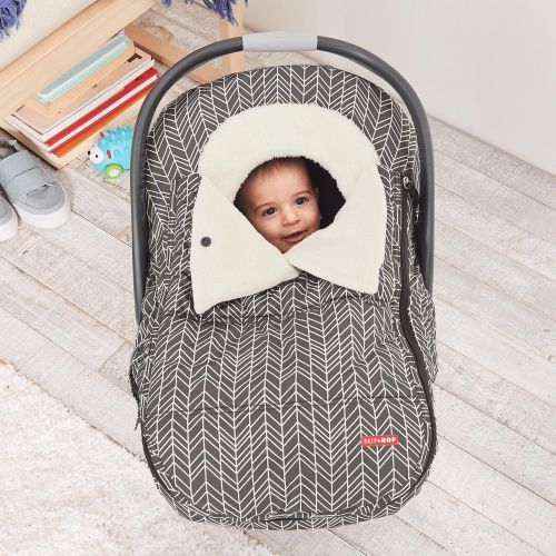 스킵 Skip Hop Stroll & Go Infant and Toddler Automotive Car Seat Cover Bunting Accessories, Universal Fit, Grey Feather