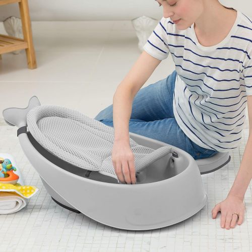 스킵 Skip Hop Moby Baby Bath Tub 3 In 1 Smart Sling, Grey