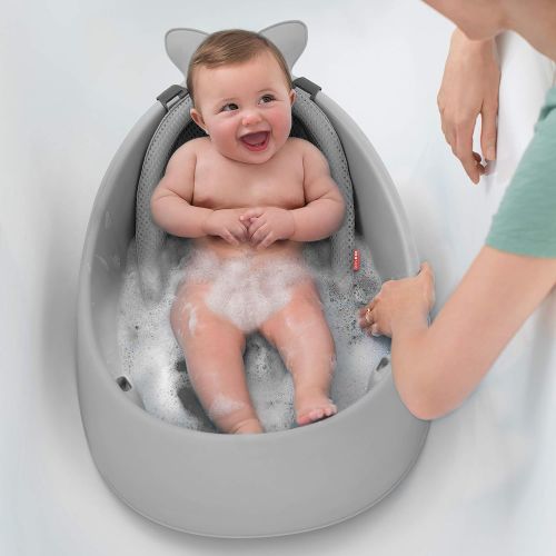 스킵 Skip Hop Moby Baby Bath Tub 3 In 1 Smart Sling, Grey