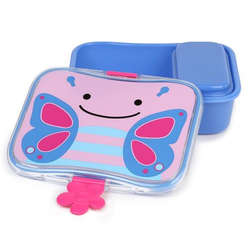 스킵 [아마존베스트]Skip Hop Baby Zoo Little Kid and Toddler Mealtime Lunch Kit Feeding Set, Multi, Blossom Butterfly