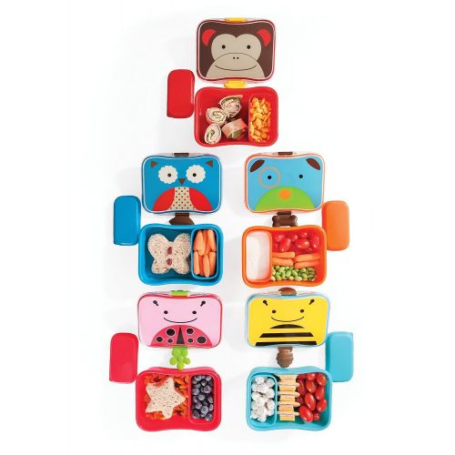 스킵 [아마존베스트]Skip Hop Baby Zoo Little Kid and Toddler Mealtime Lunch Kit Feeding Set, Multi, Blossom Butterfly