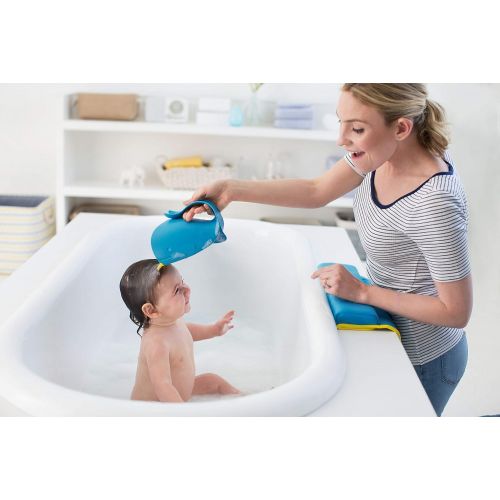 스킵 [아마존베스트]Skip Hop Moby Bath Tear-Free Waterfall Rinser Bath Cup, Blue