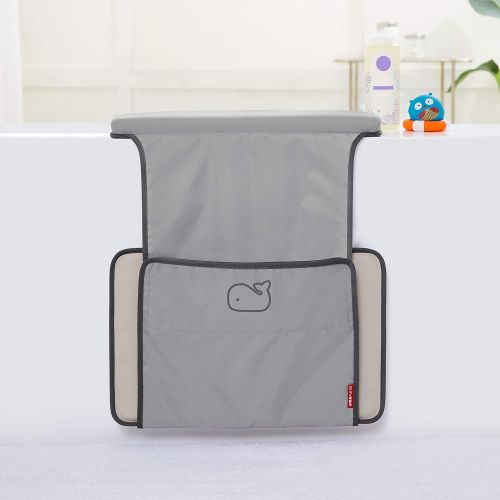 스킵 [아마존베스트]Skip Hop Moby Baby Bath Elbow Saver and Kneeler, Grey