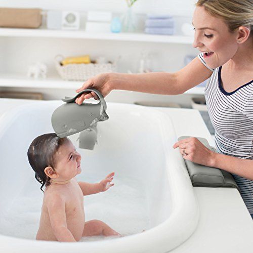 스킵 [아마존베스트]Skip Hop Moby Bath Tear-Free Waterfall Rinser Bath Cup, Grey