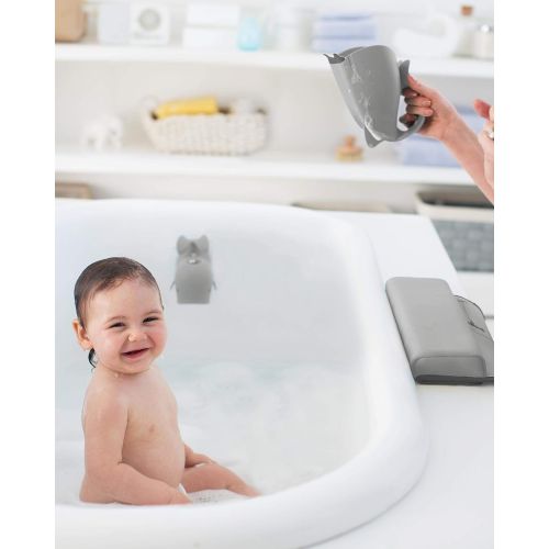 스킵 [아마존베스트]Skip Hop Moby Bath Tear-Free Waterfall Rinser Bath Cup, Grey