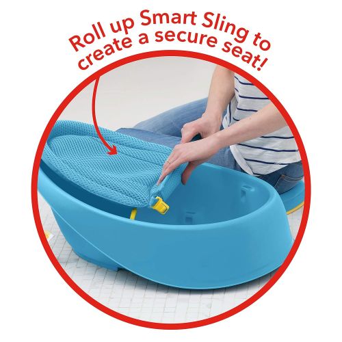 스킵 [아마존베스트]Skip Hop Moby Baby Bath Tub 3 in 1 Smart Sling, Blue