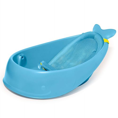 스킵 [아마존베스트]Skip Hop Moby Baby Bath Tub 3 in 1 Smart Sling, Blue