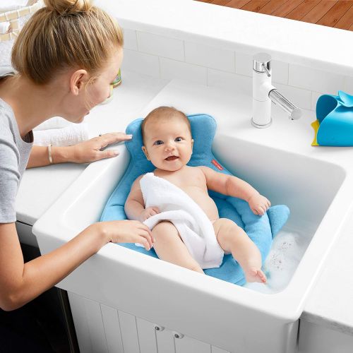 스킵 [아마존베스트]Skip Hop Moby Softspot Sink Bather, Baby Bath Cushion, Blue