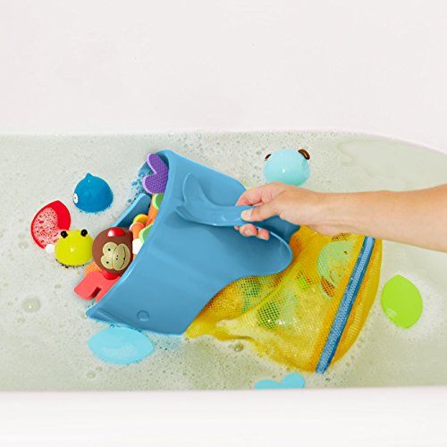 스킵 [아마존베스트]Skip Hop Moby Scoop & Splash Bath Toy Organizer And Storage, Blue