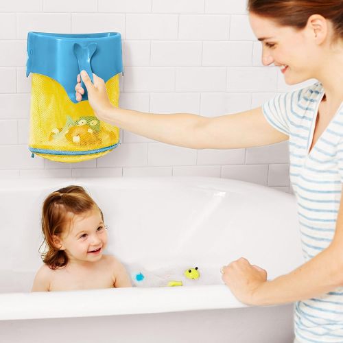 스킵 [아마존베스트]Skip Hop Moby Scoop & Splash Bath Toy Organizer And Storage, Blue