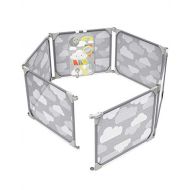 [아마존베스트]Skip Hop Baby Playpen: Expandable or Wall Mounted Play Yard with Clip-On Play Surface, Silver Lining Cloud