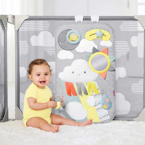 스킵 [아마존베스트]Skip Hop Baby Playpen: Expandable or Wall Mounted Play Yard with Clip-On Play Surface, Silver Lining Cloud