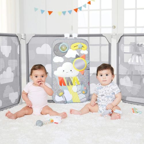 스킵 [아마존베스트]Skip Hop Baby Playpen: Expandable or Wall Mounted Play Yard with Clip-On Play Surface, Silver Lining Cloud