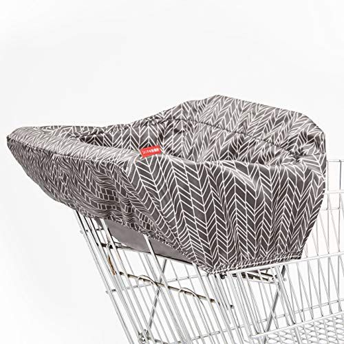 스킵 [아마존베스트]Skip Hop Shopping Cart and Baby High Chair Cover, Take Cover, Grey Feather