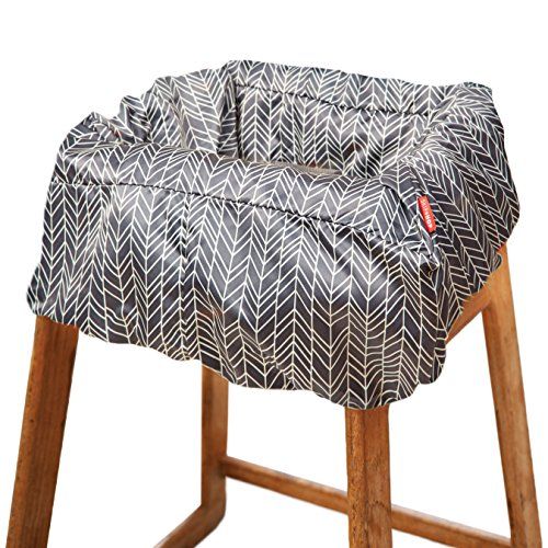 스킵 [아마존베스트]Skip Hop Shopping Cart and Baby High Chair Cover, Take Cover, Grey Feather