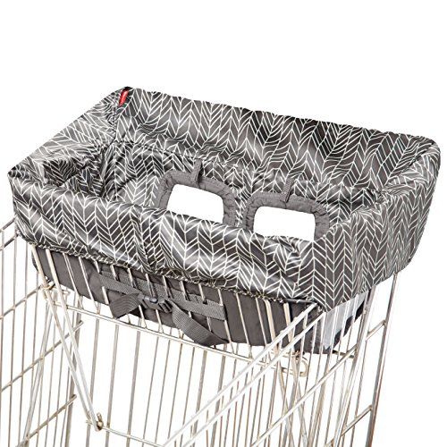 스킵 [아마존베스트]Skip Hop Shopping Cart and Baby High Chair Cover, Take Cover, Grey Feather