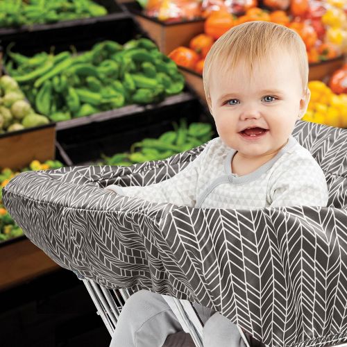 스킵 [아마존베스트]Skip Hop Shopping Cart and Baby High Chair Cover, Take Cover, Grey Feather