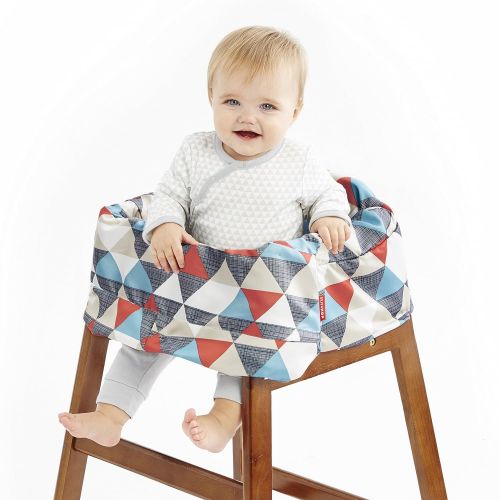 스킵 [아마존베스트]Skip Hop Shopping Cart and Baby High Chair Cover, Take Cover, Triangles