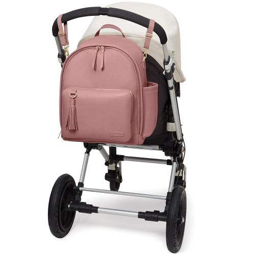 스킵 [아마존베스트]Skip Hop Diaper Bag Backpack, Greenwich Multi-Function Baby Travel Bag with Changing Pad and Stroller Straps - Dusty Rose