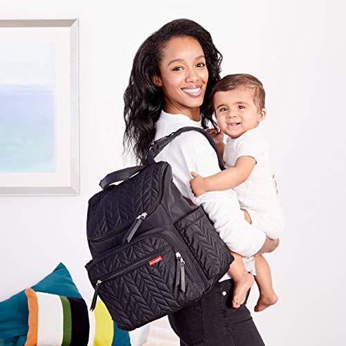 스킵 [아마존베스트]Skip Hop Forma Diaper Bag Backpack, Soft Multi-Function Baby Travel Bag with Changing Pad & Packing Cubes