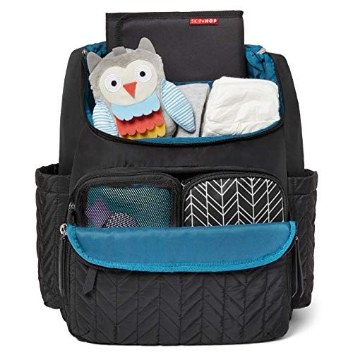 스킵 [아마존베스트]Skip Hop Forma Diaper Bag Backpack, Soft Multi-Function Baby Travel Bag with Changing Pad & Packing Cubes