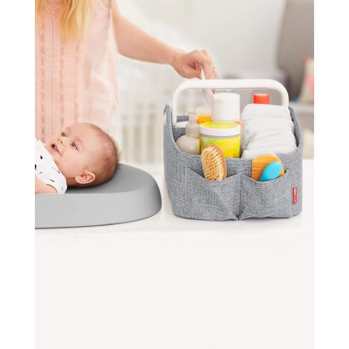 스킵 Skip Hop Diaper Caddy Organizer with Touch Sensor Night Light, Nursery Style