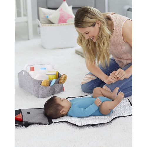 스킵 Skip Hop Diaper Caddy Organizer with Touch Sensor Night Light, Nursery Style