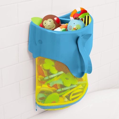 스킵 Skip Hop Moby Scoop & Splash Bath Toy Organizer And Storage, Blue