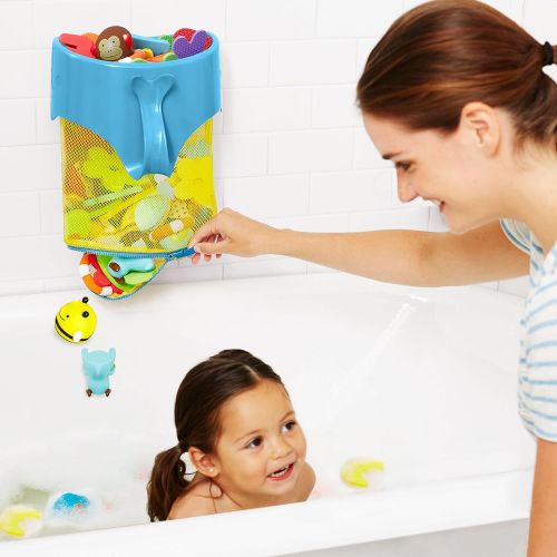 스킵 Skip Hop Moby Scoop & Splash Bath Toy Organizer And Storage, Blue