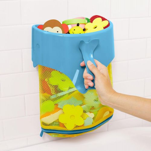 스킵 Skip Hop Moby Scoop & Splash Bath Toy Organizer And Storage, Blue