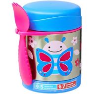 Skip Hop Baby Zoo Little Kid and Toddler Blossom Butterfly Insulated Food Jar and Spork Set, Multi, 11 fl oz