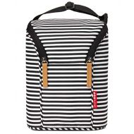 Skip Hop Insulated Breastmilk Cooler And Baby Bottle Bag, Black/White Stripe