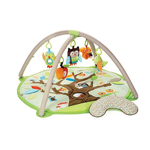 스킵 Visit the Skip Hop Store Skip Hop Treetop Friends Baby Play Mat and Infant Activity Gym, Green/Brown