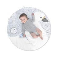 Visit the Skip Hop Store Skip Hop Little Swan Plush Baby Playmat with Milestone Cards
