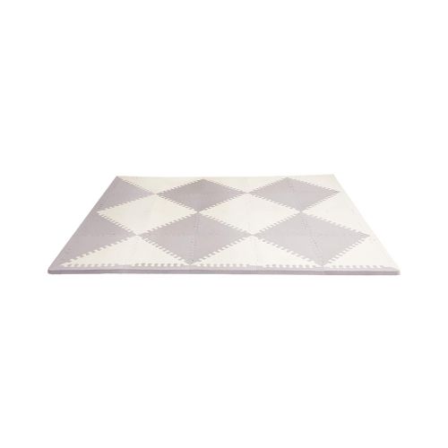 스킵 Visit the Skip Hop Store Skip Hop Foam Baby Play Mat: Playspot Interlocking Foam Floor Tiles, 70 x 56, Grey/Cream
