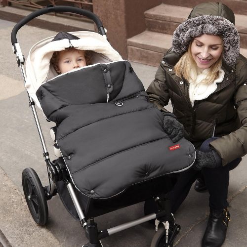 스킵 Skip Hop Stroll-and-Go Three-Season Stroller Footmuff, Toddler, Black