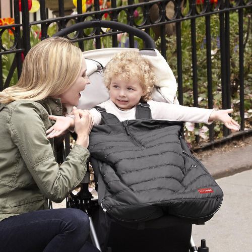 스킵 Skip Hop Stroll-and-Go Three-Season Stroller Footmuff, Toddler, Black