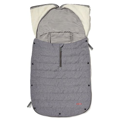 스킵 Skip Hop Stroll and Go Three-Season Footmuff for Toddler, Heather Grey