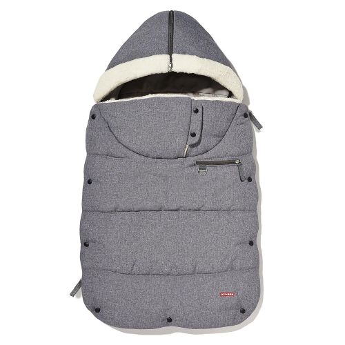 스킵 Skip Hop Stroll and Go Three-Season Footmuff for Toddler, Heather Grey