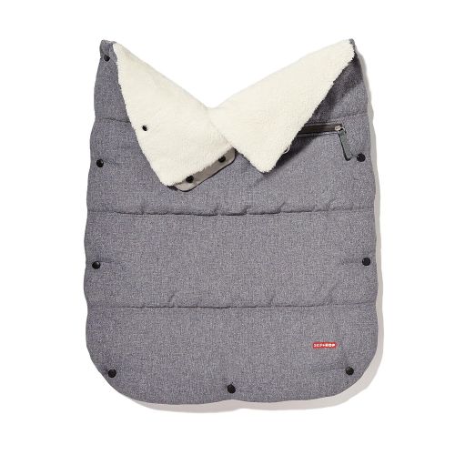 스킵 Skip Hop Stroll and Go Three-Season Footmuff for Toddler, Heather Grey