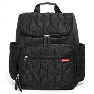 Skip Hop Diaper Bag Backpack Forma, Multi-Function Baby Travel Bag with Changing Pad, Jet Black