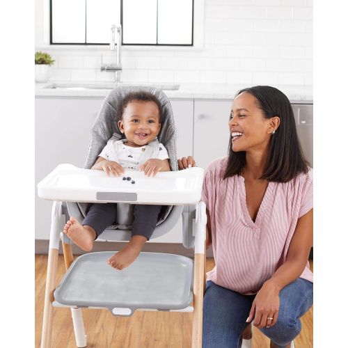 스킵 Skip Hop 2 in 1 Convertible High Chair, Sit-to-Step