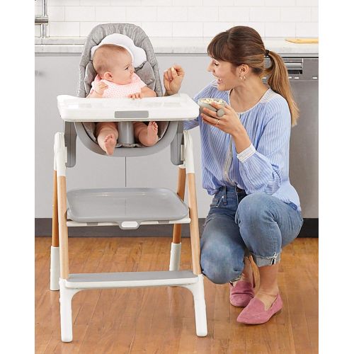 스킵 Skip Hop 2 in 1 Convertible High Chair, Sit-to-Step