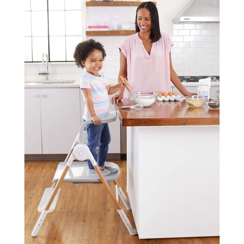 스킵 Skip Hop 2 in 1 Convertible High Chair, Sit-to-Step