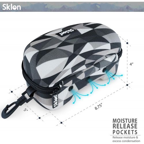  Sklon Ski and Snowboard Goggle Case - Holder for Glasses Made to Protect and Store Your Lenses - Universal Accessory for Carrying Snow Eyewear of All Shapes and Sizes - Prismic Cam