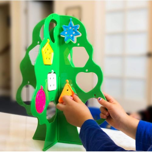  [아마존핫딜][아마존 핫딜] Skoolzy Kids Christmas Tree Learning Toys - Educational Montessori Counting Toys, Shape Sorter & Color Sorting Toys for Toddlers, Preschoolers 3-7 Year Old